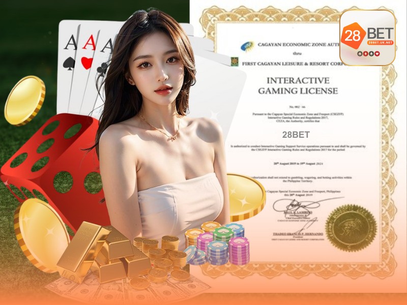 Giấy phép hoạt động & chứng nhận quốc tế 28BET