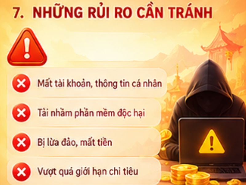 Những Rủi Ro Cần Tránh Khi Sử Dụng Tool Nổ Hũ